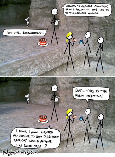 This is actually something I really do want to do. I figured the agender people like cake as much as the asexuals. Right?
