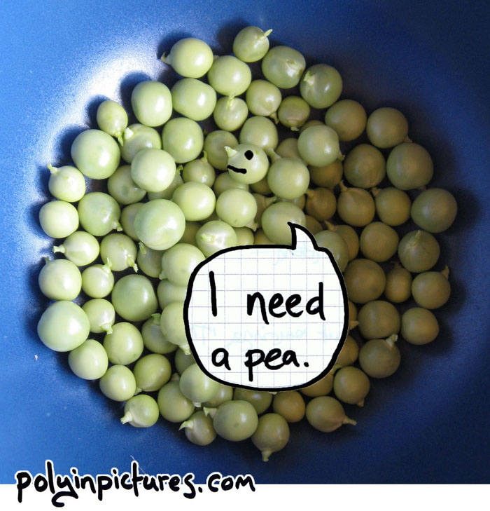 Grow peas. Seriously. In a pot if you need to. I'm not even joking.